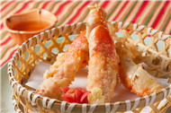 タラバ蟹天ぷら横